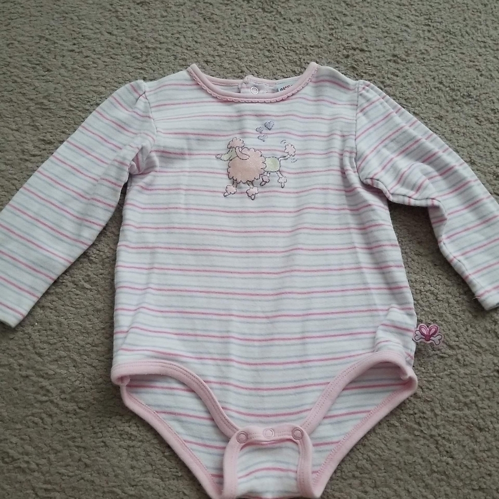 Okie Dokie Baby Girl's Stripe Onesie